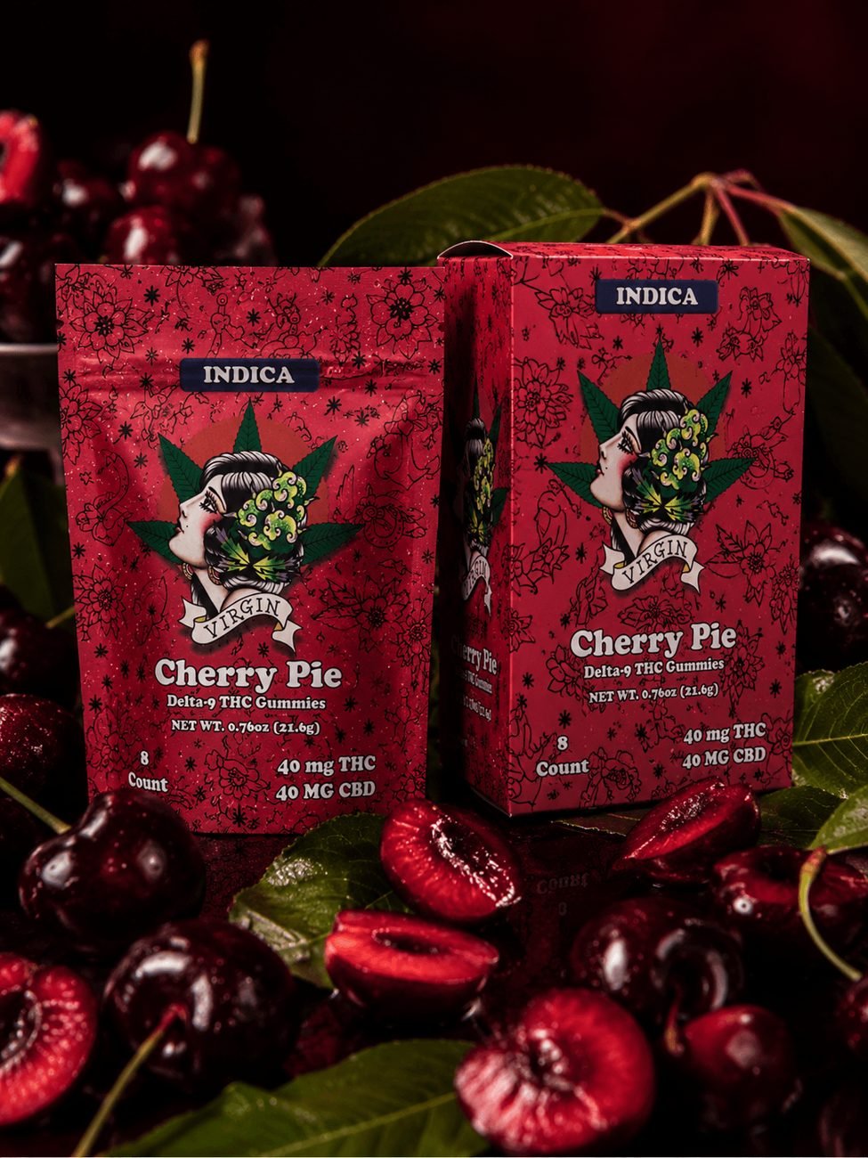 Cherry Pie Indica Delta THC gummies